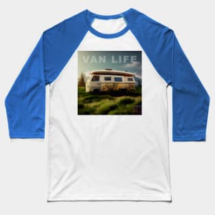 Van Life Camper RV Outdoors in Nature Baseball T-Shirt